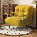 Canapé convertible et canapé-lit – convertible, avec dossier, avec coussins, réglable, 1 Place, 60 × 58 × 77cm, jaune