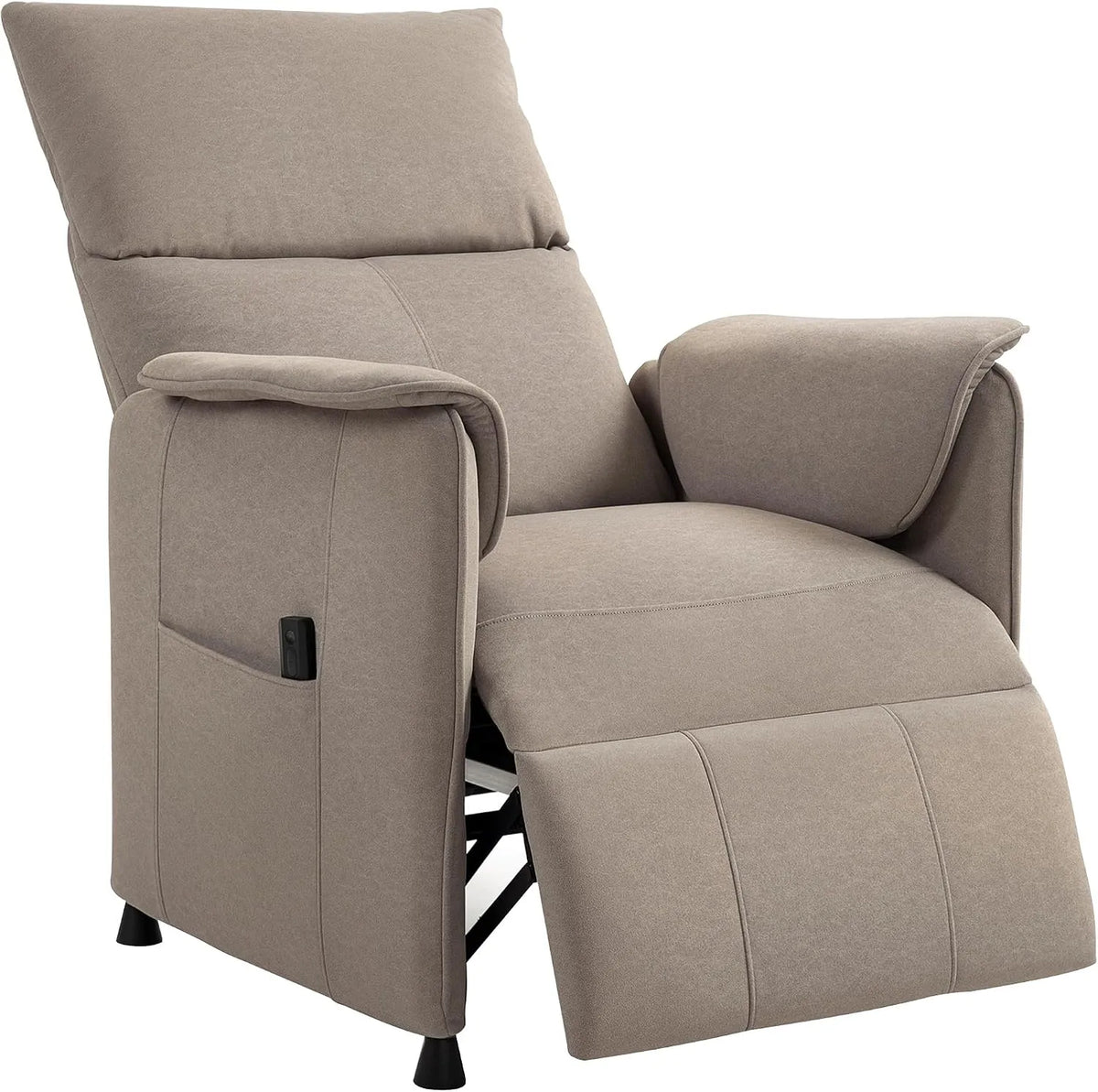 HOMCOM Fauteuil relax et fauteuil inclinable: fonctionnement silencieux, réglable, avec télécommande, marron
