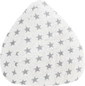Gouchee Home Inc. Sitting Point 34751 002 FluffyStars Pouf Blanc