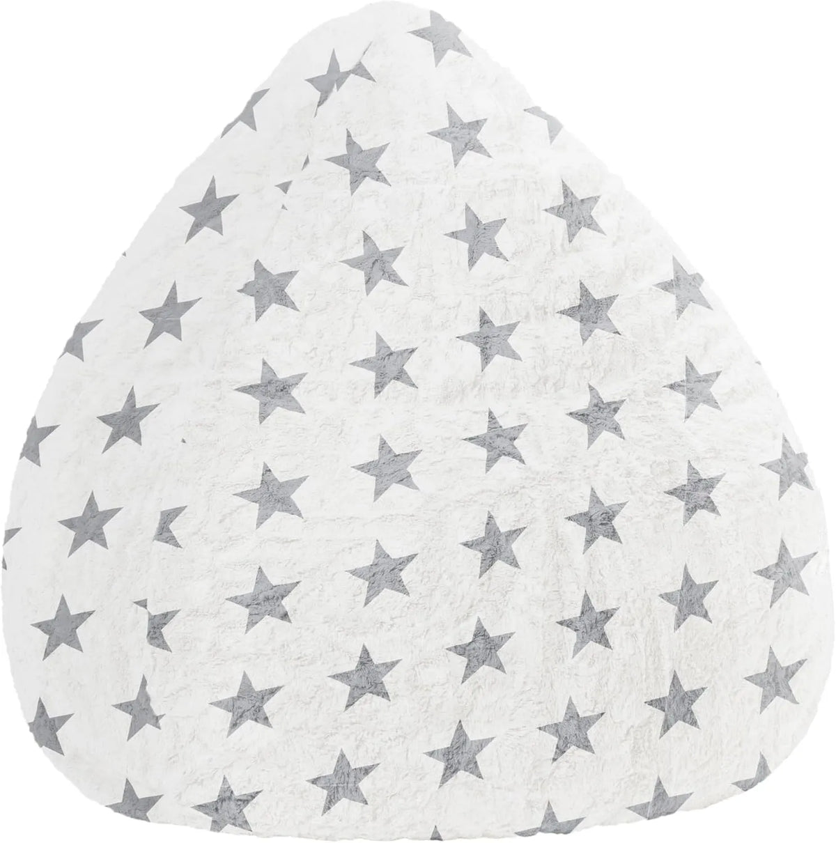 Gouchee Home Inc. Sitting Point 34751 002 FluffyStars Pouf Blanc